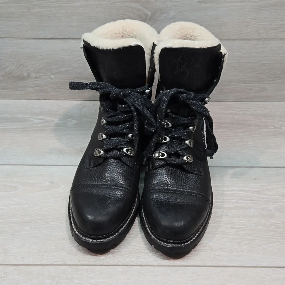 Frye Women Samantha Leather Boots moto shoes sz 10B